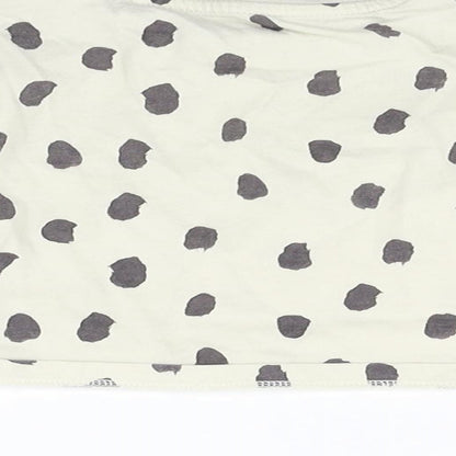 Marks and Spencer Boys Black Polka Dot  Basic T-Shirt Size 3-6 Months