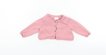 NEXT Girls Pink   Cardigan Jumper Size 0-3 Months