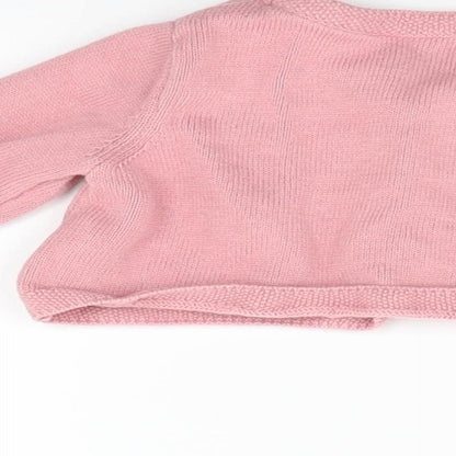 NEXT Girls Pink   Cardigan Jumper Size 0-3 Months