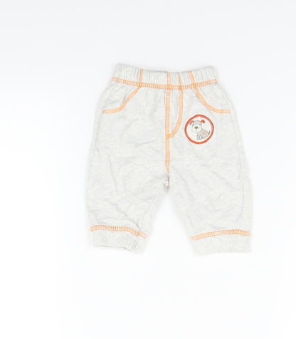 George Boys Grey   Jogger Jeans Size 3-6 Months  - Dog print