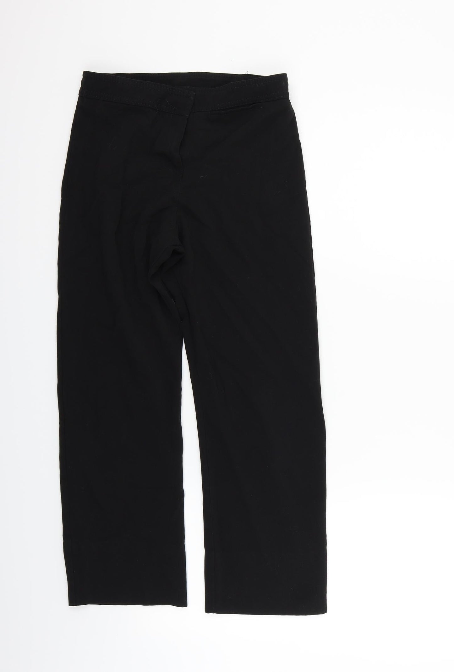 Womens UK Size 6 Preworn Regular Fit  Black Trousers