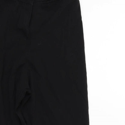 Womens UK Size 6 Preworn Regular Fit  Black Trousers