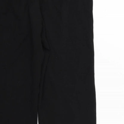 Womens UK Size 6 Preworn Regular Fit  Black Trousers