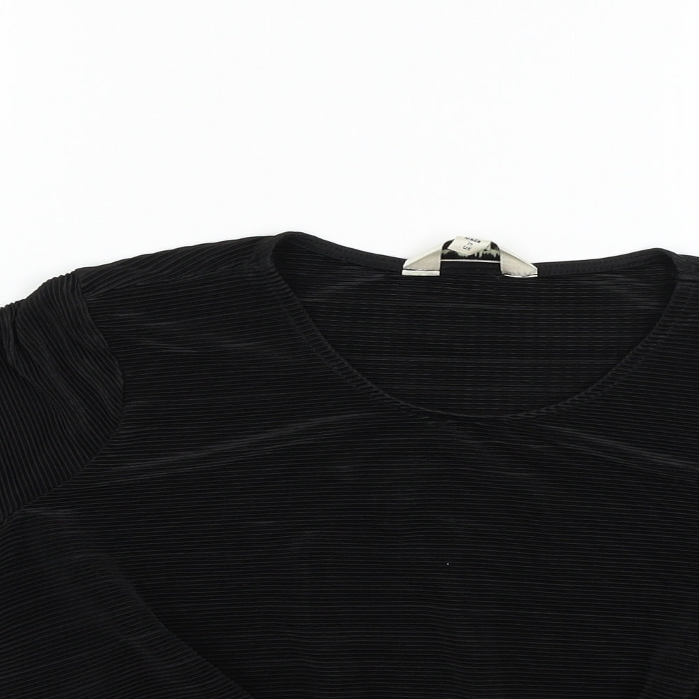Miss Selfridge Womens Black   Basic T-Shirt Size 12