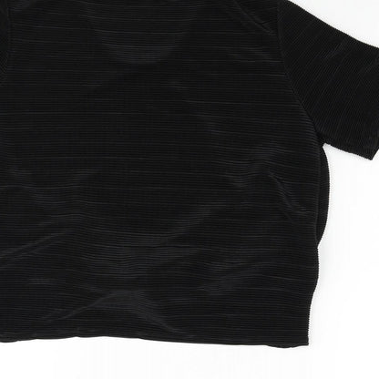 Miss Selfridge Womens Black   Basic T-Shirt Size 12