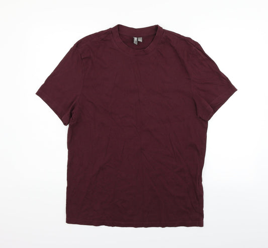 Womens UK Size L ASOS Purple Basic T-Shirt