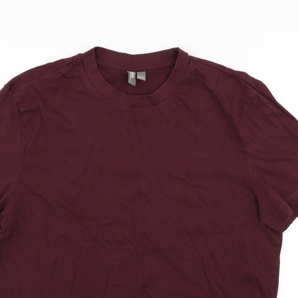 Womens UK Size L ASOS Purple Basic T-Shirt