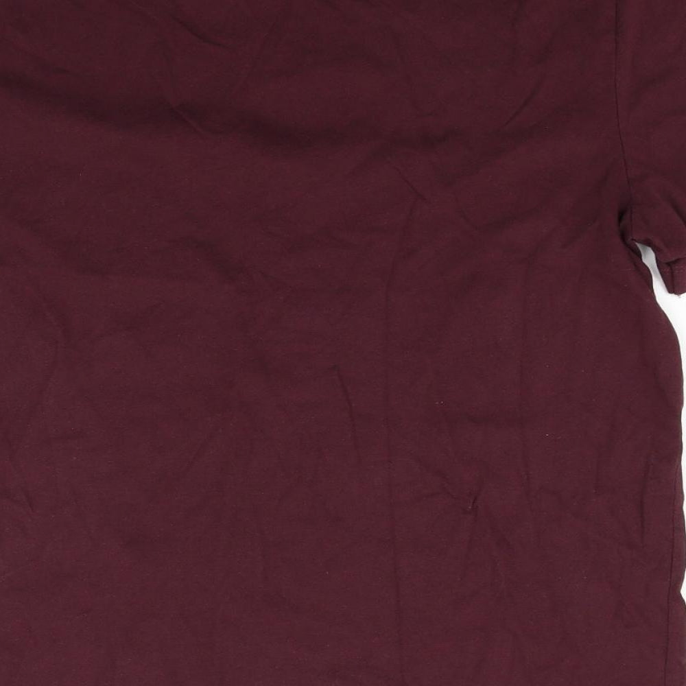 Womens UK Size L ASOS Purple Basic T-Shirt