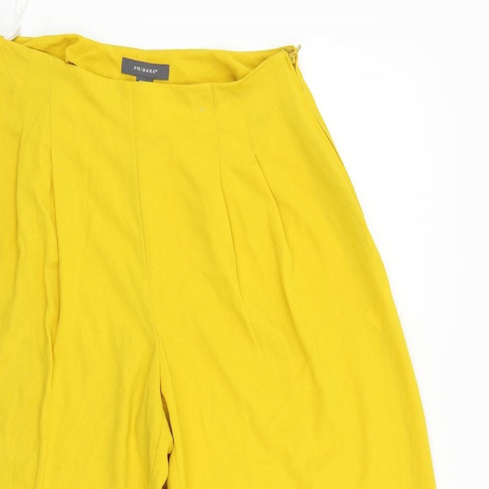 Primark Womens Yellow   Trousers  Size 14 L25 in