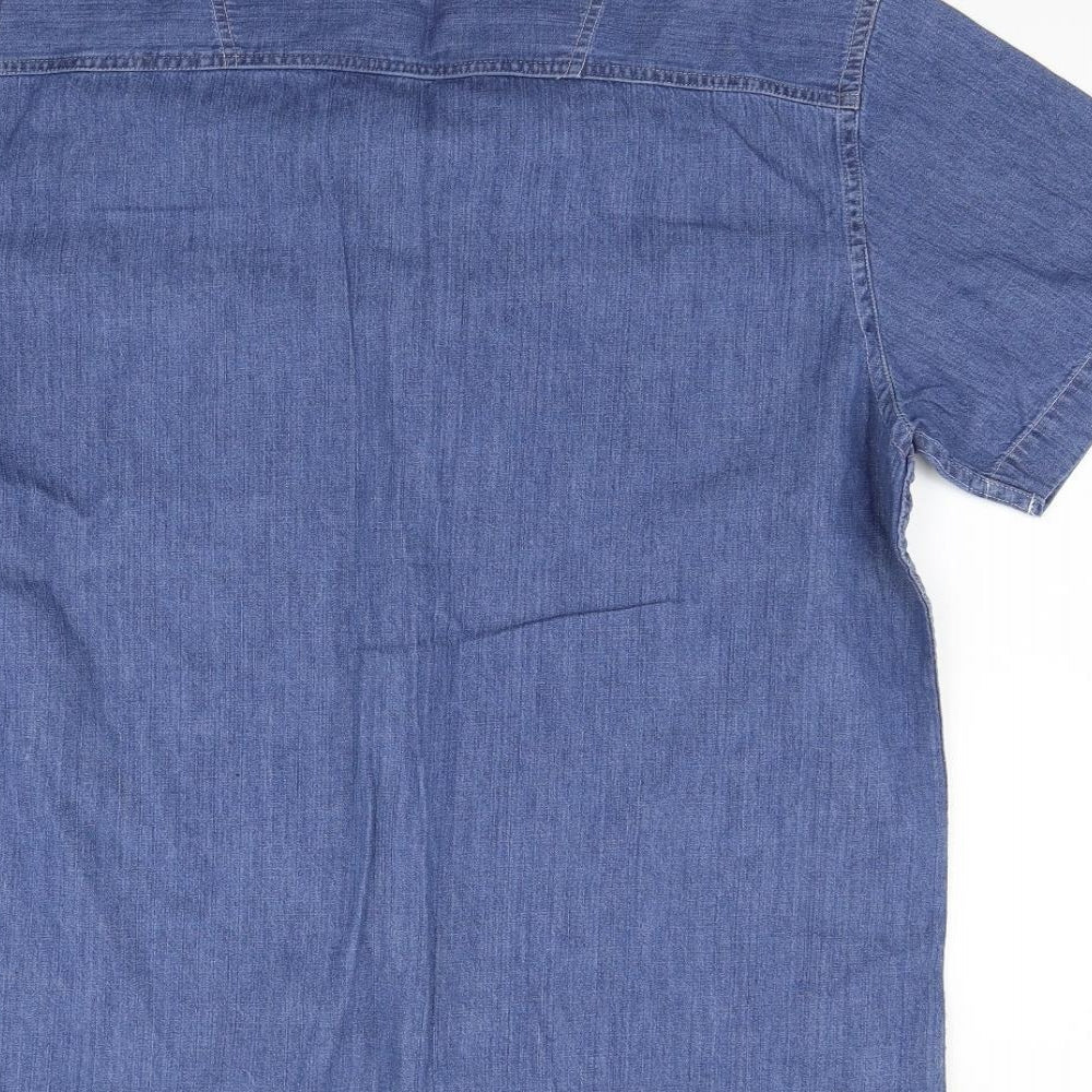 Cedar Wood State Womens Blue   Shirt Dress  Size L