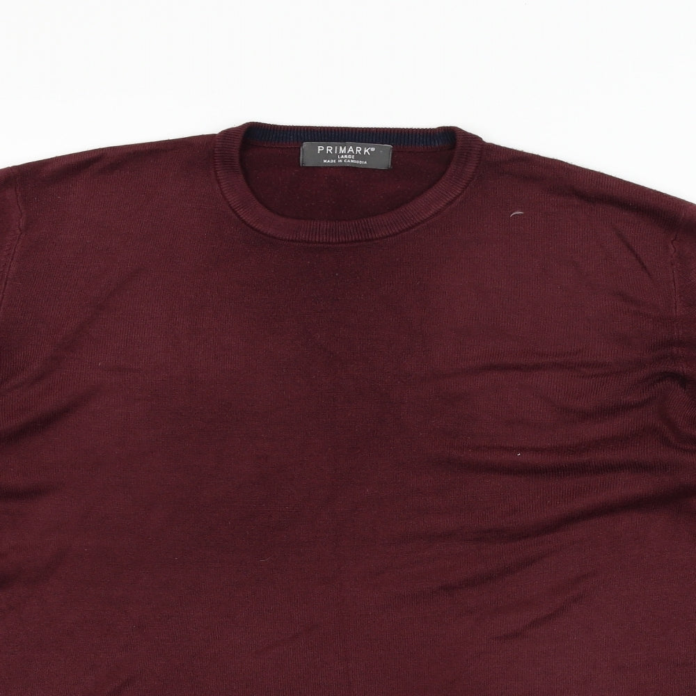 Primark Mens Pink   Pullover Jumper Size L