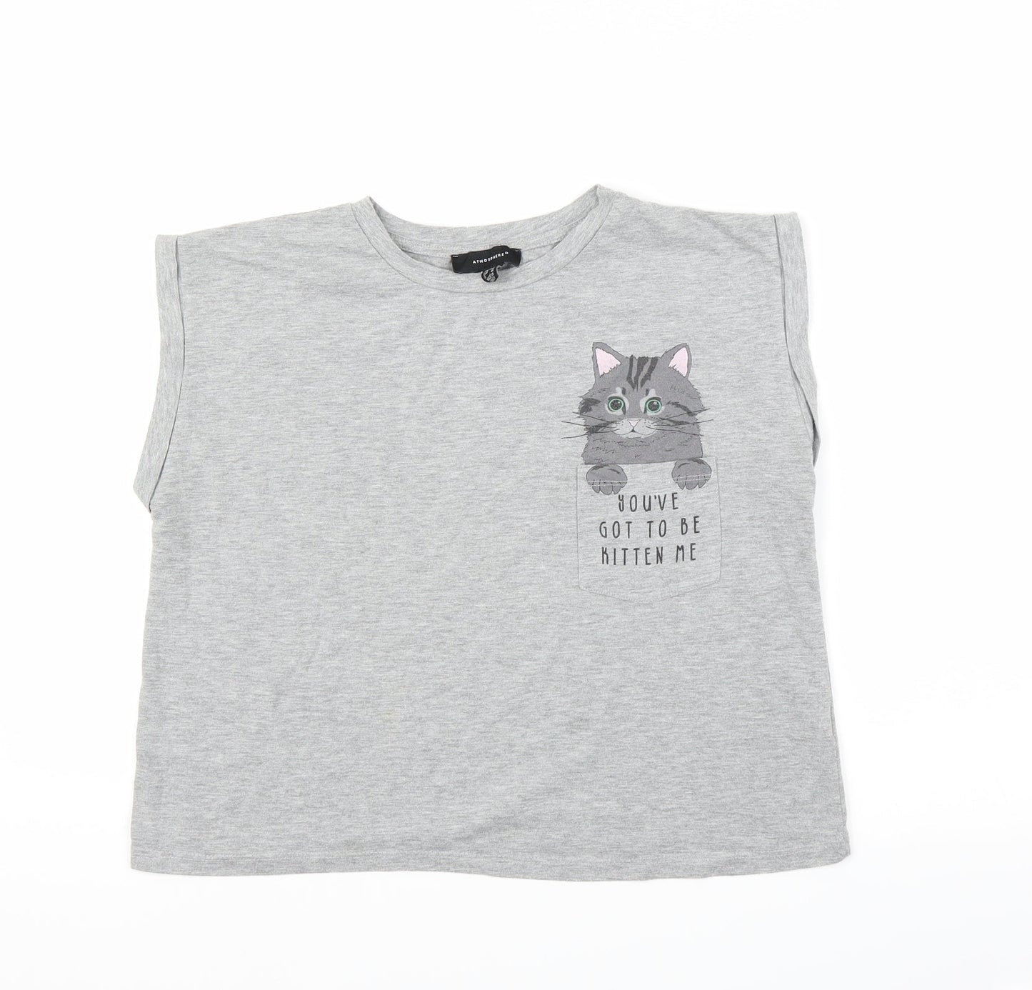 Primark Womens Grey   Basic T-Shirt Size 14