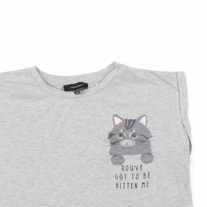 Primark Womens Grey   Basic T-Shirt Size 14