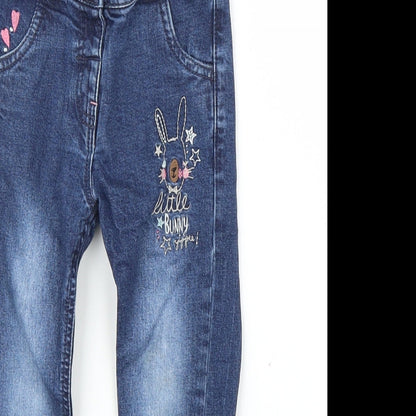 TU Girls Blue  Denim  Jeans Size 18 Months
