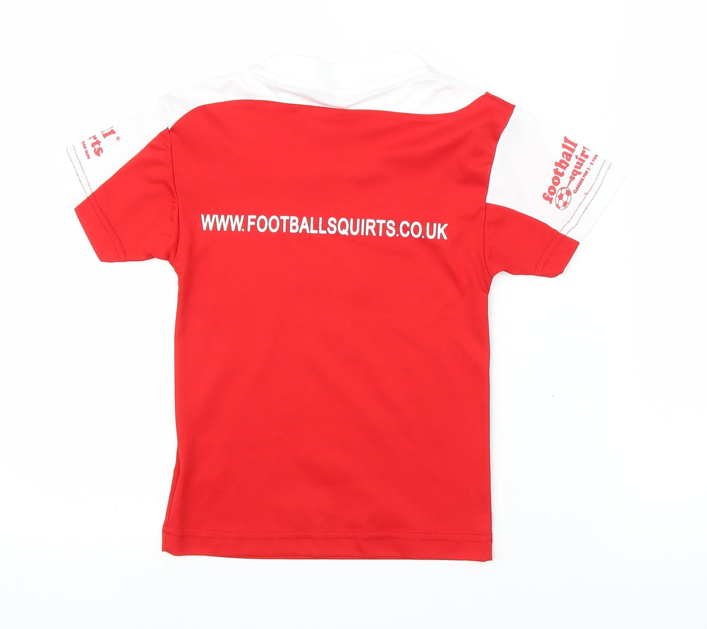 Football Squirts Boys Red   Basic T-Shirt Size 3 Years  - Football