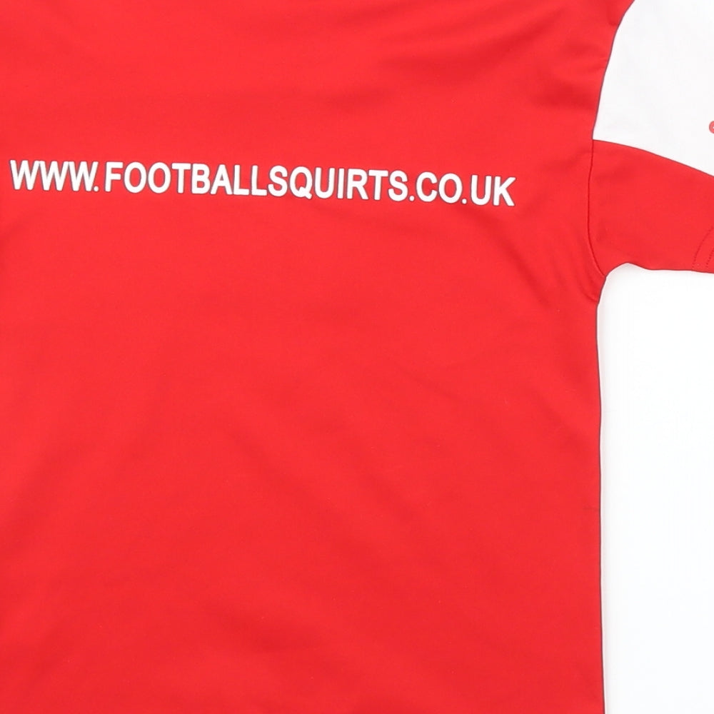 Football Squirts Boys Red   Basic T-Shirt Size 3 Years  - Football