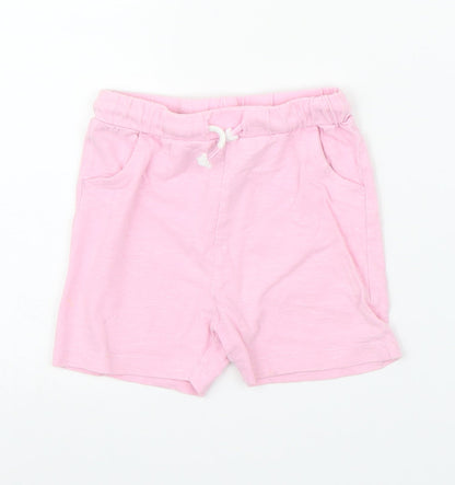 M&S Girls Pink   Capri Leggings Size 18 Months