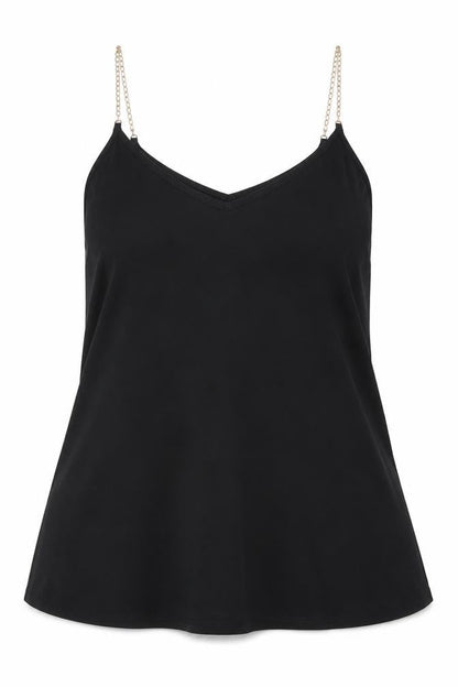 Womens UK Size 8 Primark Black Camisole Blouse