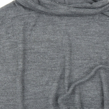 Brand and care label for New Look women’s grey jumper, size L, - poncho