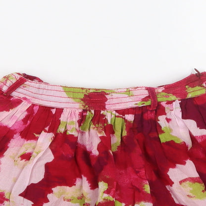 Gap Girls Red Geometric  A-Line Skirt Size 7 Years