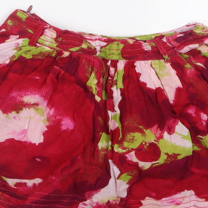 Gap Girls Red Geometric  A-Line Skirt Size 7 Years
