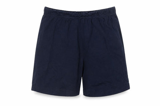 Front view of Pepperts boys’ blue bermuda shorts, size 8-9, years