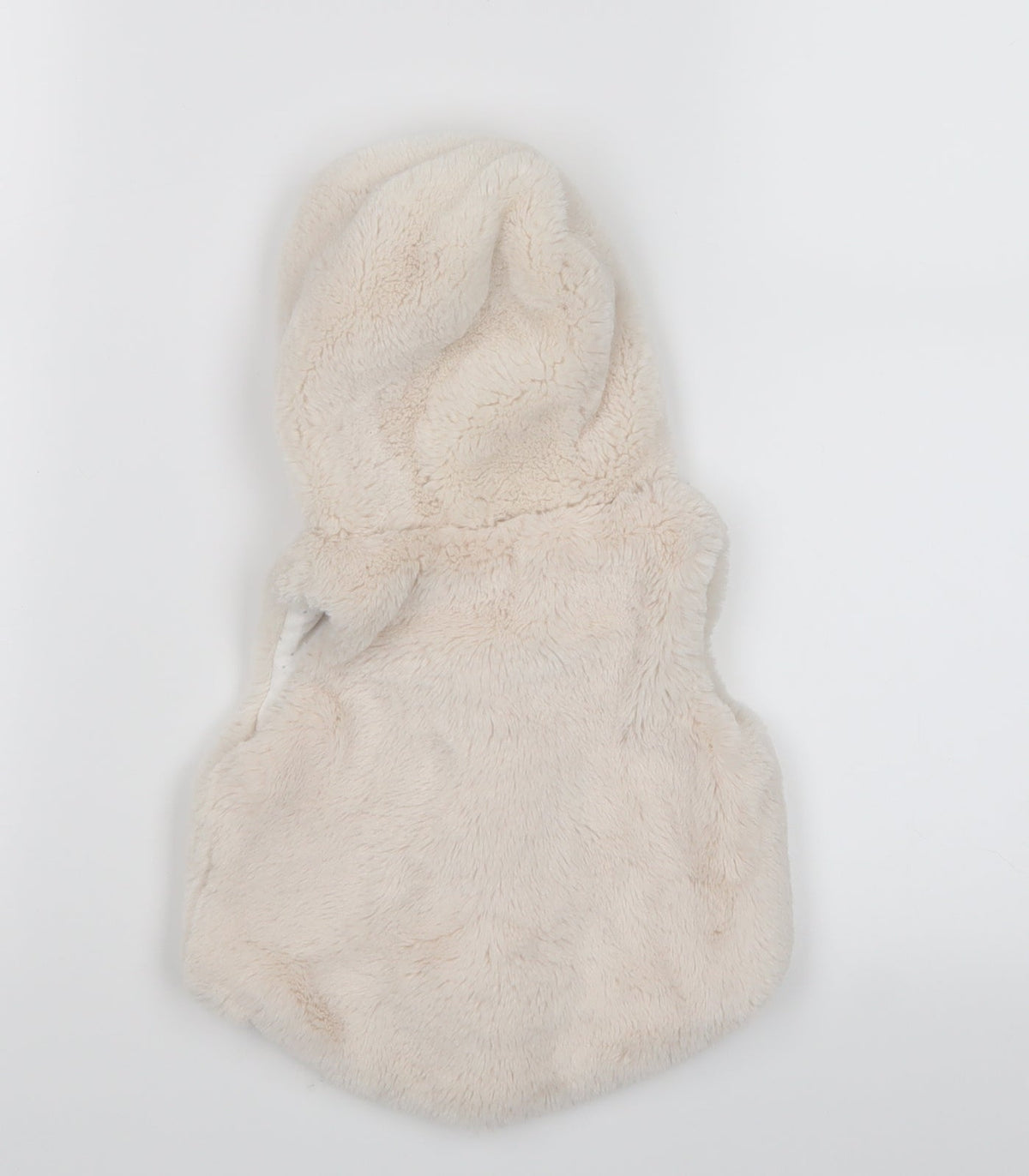 Back view of Primark girls’ white jacket, size 0-3, months