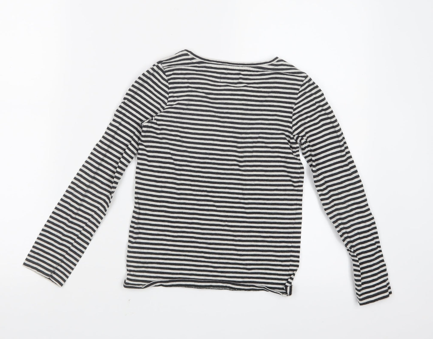 NEXT Girls Black Striped  Top Pyjama Top Size 8 Years