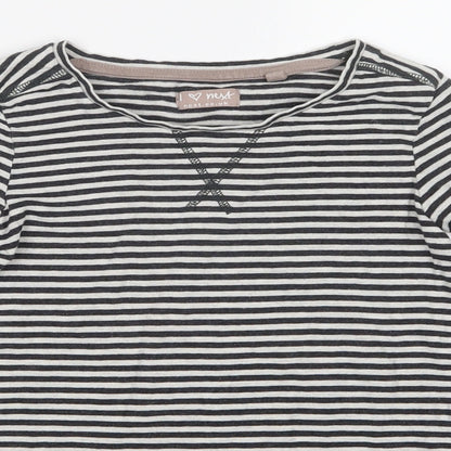 NEXT Girls Black Striped  Top Pyjama Top Size 8 Years