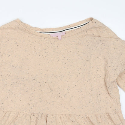 Womens UK Size 12 NEXT Beige Basic T-Shirt