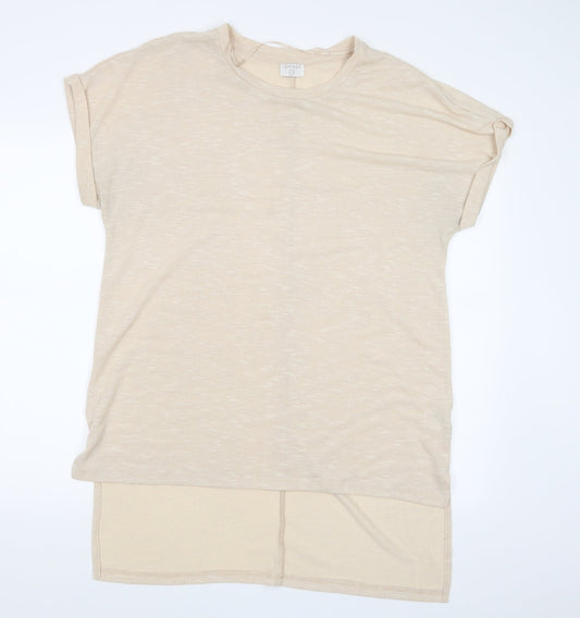 Womens UK Size 14 Jeff & Co Ivory Basic T-Shirt