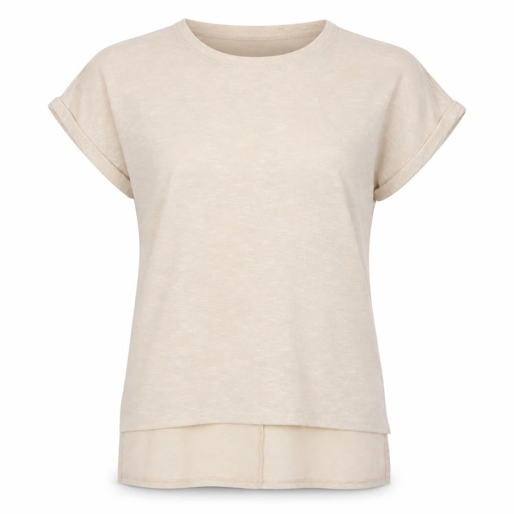 Womens UK Size 14 Jeff & Co Ivory Basic T-Shirt
