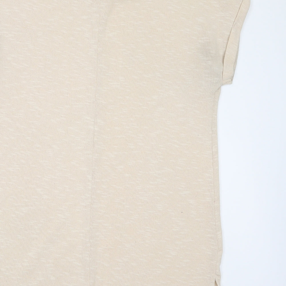 Womens UK Size 14 Jeff & Co Ivory Basic T-Shirt