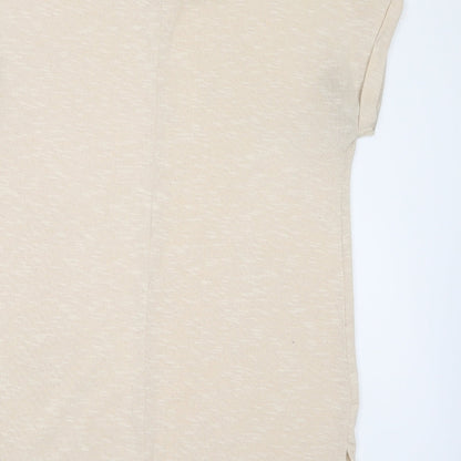 Womens UK Size 14 Jeff & Co Ivory Basic T-Shirt