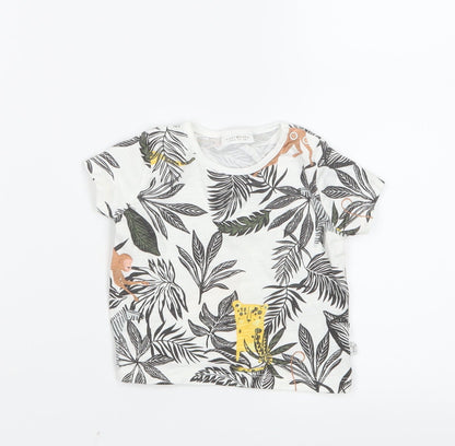 NEXT  Black Geometric  Basic T-Shirt Size 0-3 Months