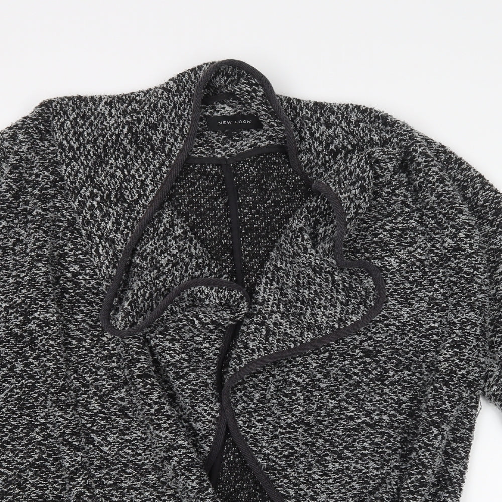 New Look Womens Grey  Knit Cardigan Jumper Size 14