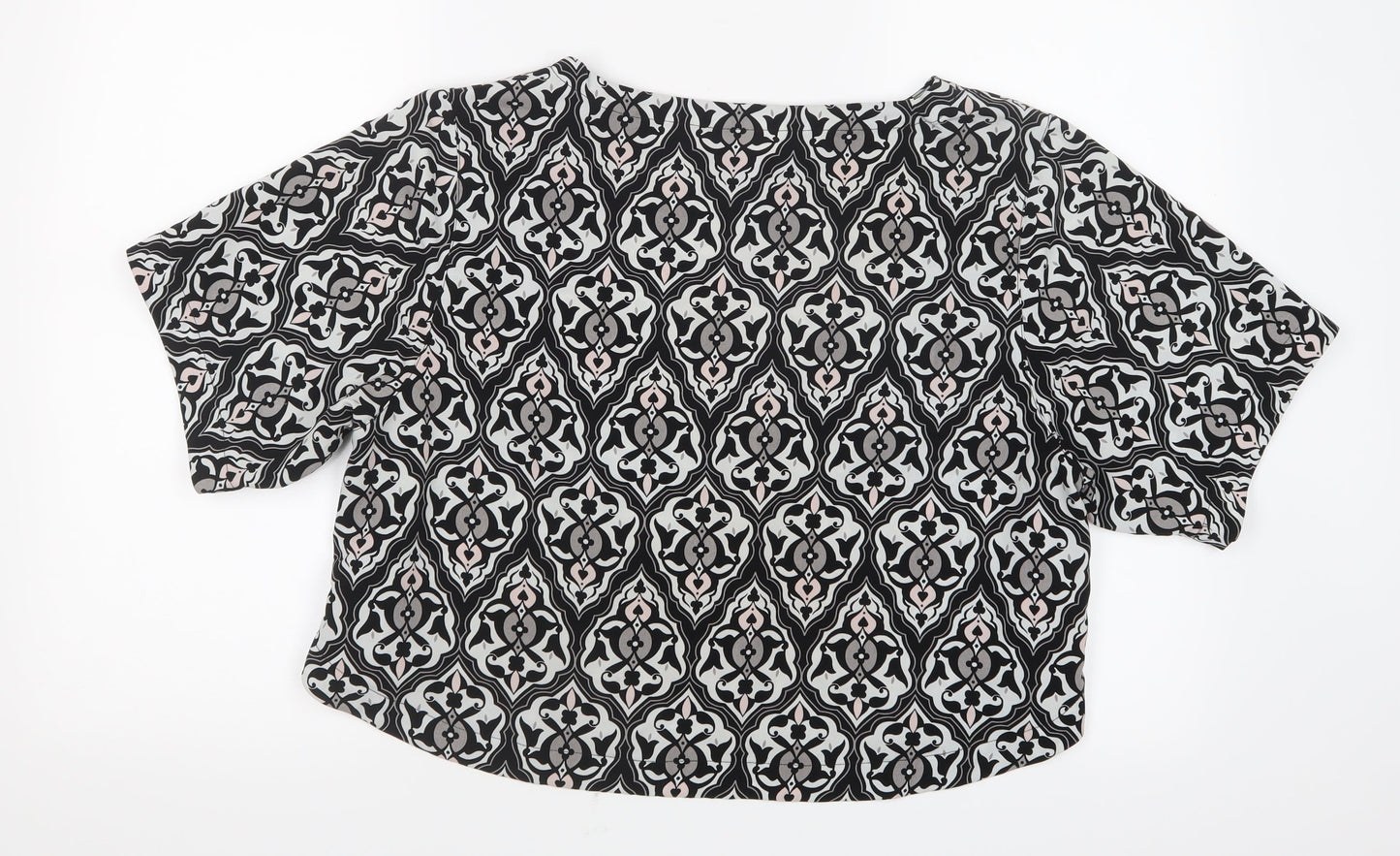 Womens UK Size 12 H&M Black Basic Blouse