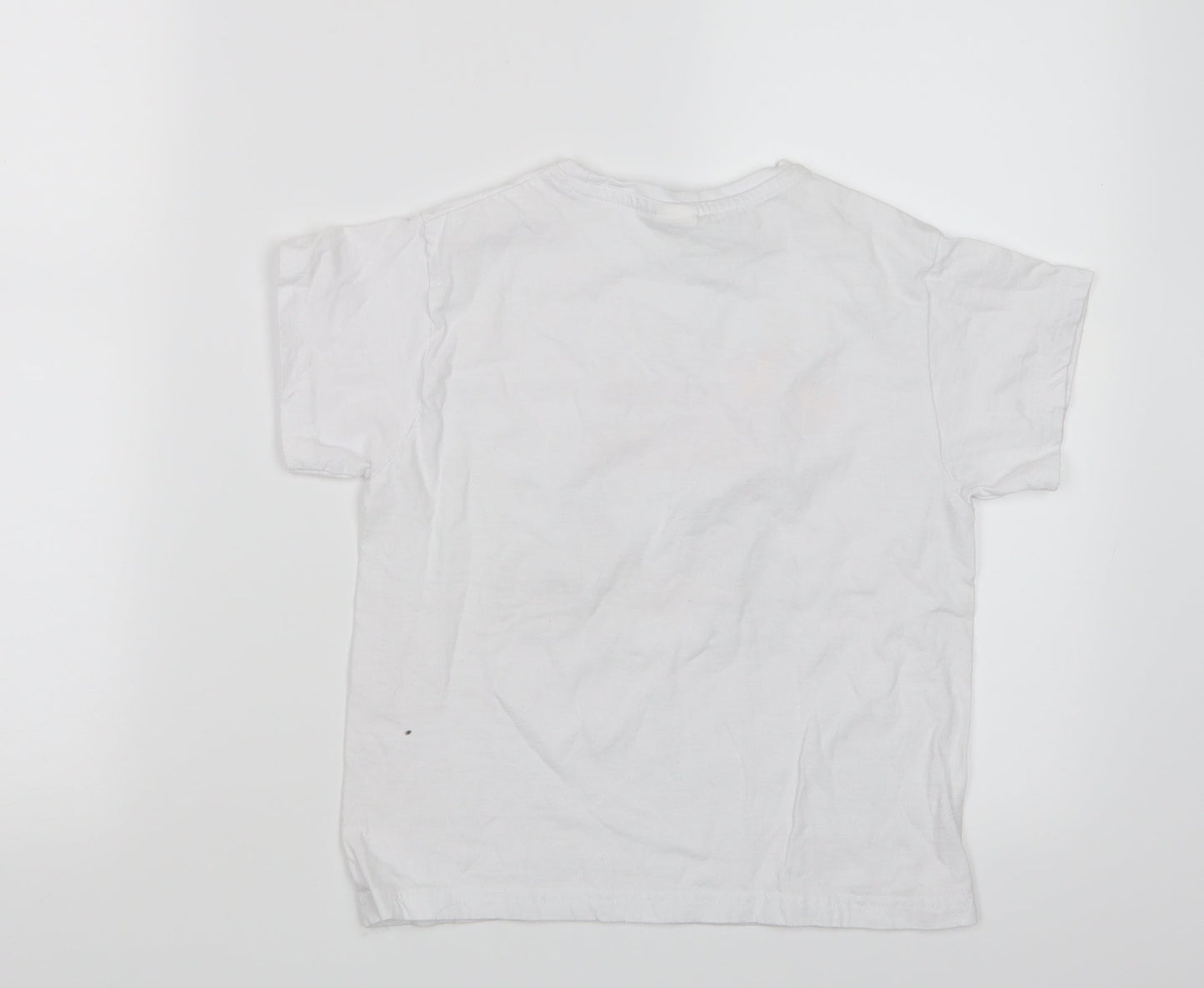 Planet 2000 Girls White   Basic T-Shirt Size 10 Years