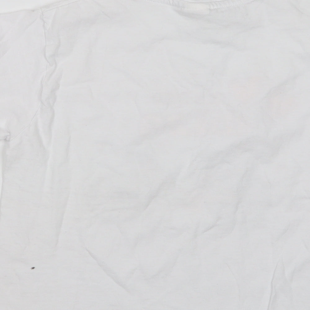 Planet 2000 Girls White   Basic T-Shirt Size 10 Years