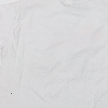 Planet 2000 Girls White   Basic T-Shirt Size 10 Years