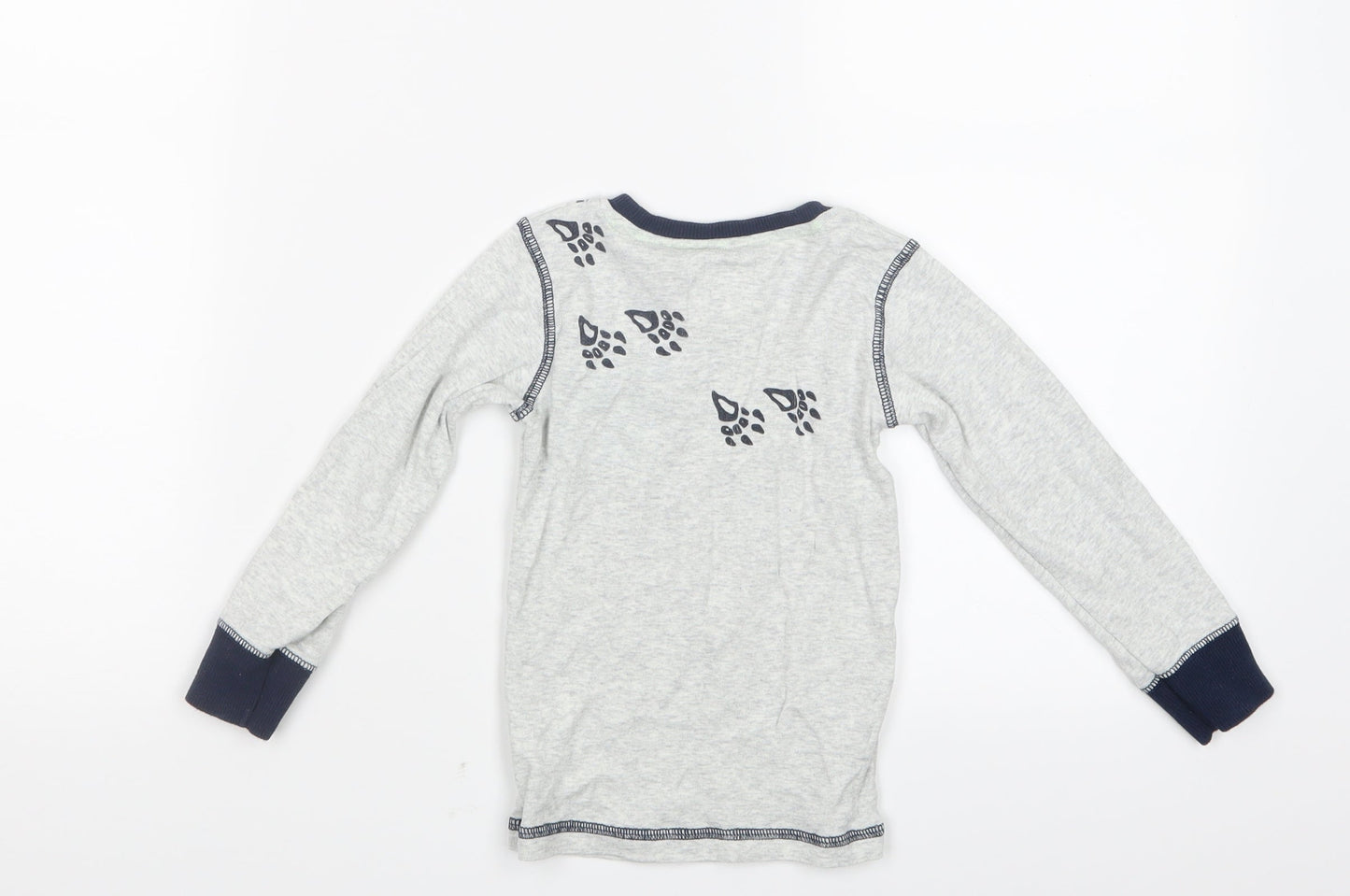 NEXT Boys Grey Geometric   Pyjama Top Size 2-3 Years