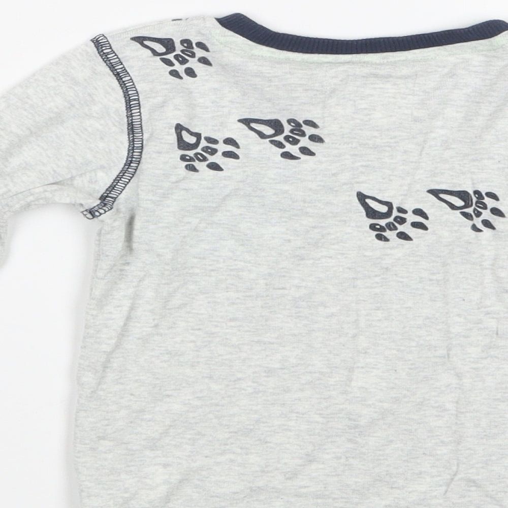 NEXT Boys Grey Geometric   Pyjama Top Size 2-3 Years