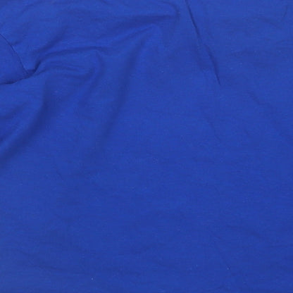 Preworn Boys Blue Geometric   Pyjama Top Size 9-10 Years  - Batman