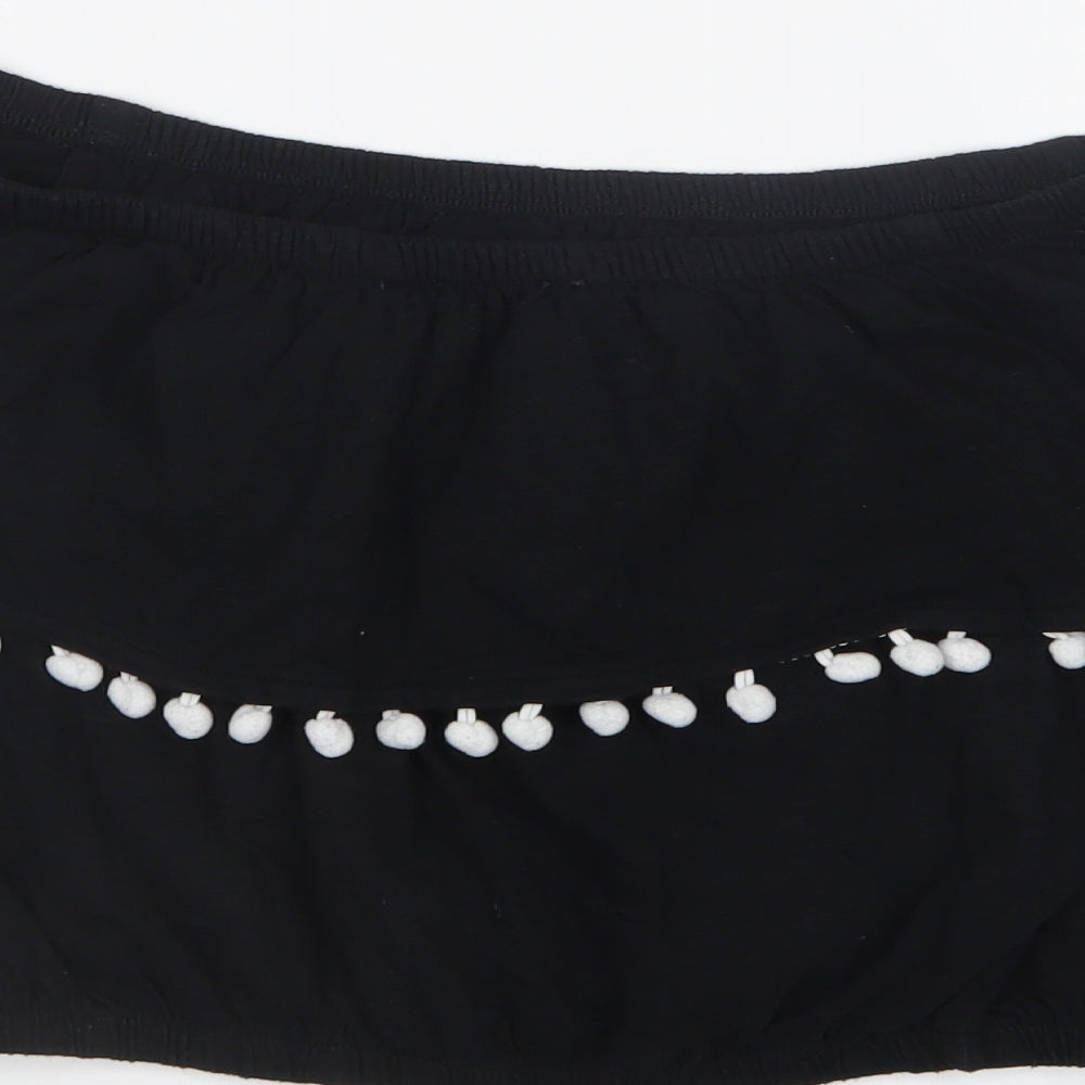 Primark Womens Black   Cropped T-Shirt Size 12