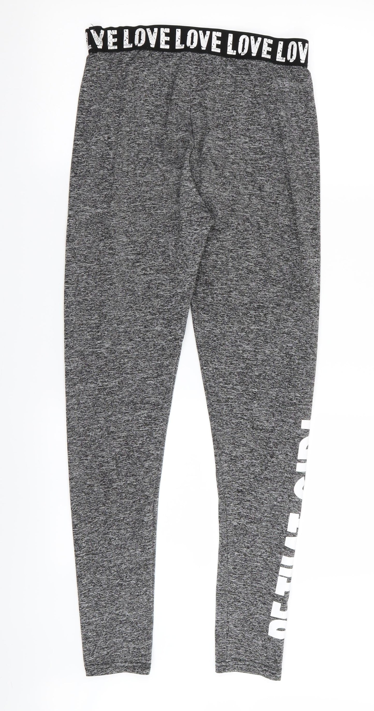 SheIn Womens Grey   Compression Leggings Size S L26 in