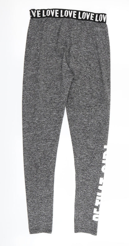 SheIn Womens Grey   Compression Leggings Size S L26 in