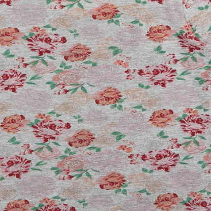 Papaya Womens Grey Floral  Basic T-Shirt Size 10