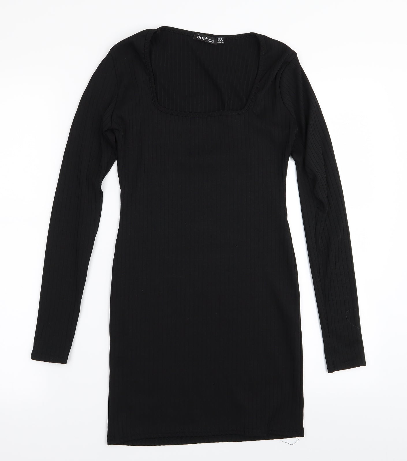Boohoo Womens Black   Pencil Dress  Size 8