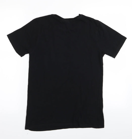 Womens UK Size XS Riverdale Black Basic T-Shirt