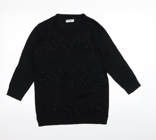 Soon Womens Black   Pullover Jumper Size 12